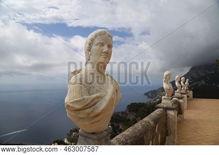 Detail Of Villa Cimbrone In Ravello, Italy. High Quality Photo