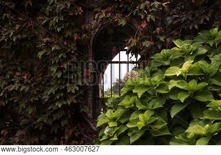 Detail Of Villa Cimbrone In Ravello, Italy. High Quality Photo