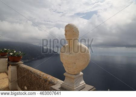 Detail Of Villa Cimbrone In Ravello, Italy. High Quality Photo