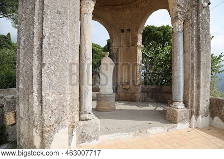 Detail Of Villa Cimbrone In Ravello, Italy. High Quality Photo