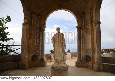 Detail Of Villa Cimbrone In Ravello, Italy. High Quality Photo