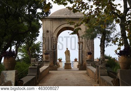 Detail Of Villa Cimbrone In Ravello, Italy. High Quality Photo