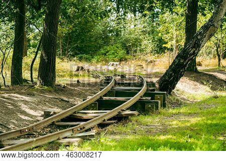 Remains Of Railway From Wwii Of The German Occupation In Havelte, The Netherlands