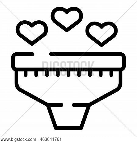 Like Online Funnel Icon Outline Vector. Profit Data. Content Database
