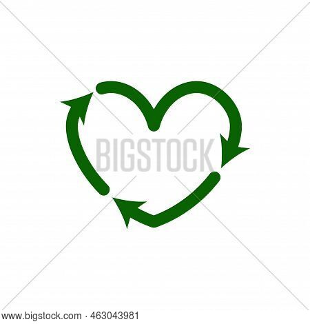 Recycle Heart Icons. Vector & Photo (Free Trial) | Bigstock