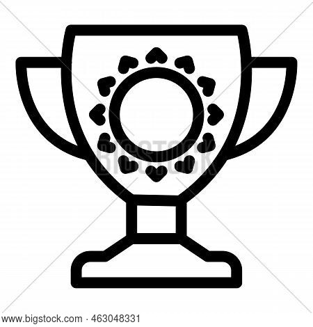 Jockey Cup Icon Outline Vector. Race Horse. Run Fast