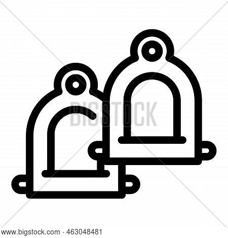 Fast Run Icon Outline Vector. Horse Race. Derby Jockey