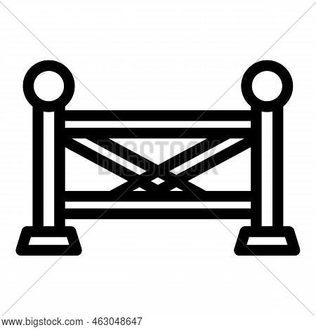 Horse Racetrack Icon Outline Vector. Race Sport. Run Fast