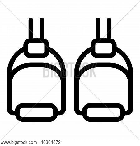 Jockey Support Icon Outline Vector. Derby Betting. Horse Race