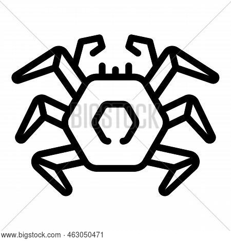 Alaska Crab Icon Outline Vector. Water Animal. Ocean Artic