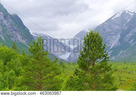View On Nigardsbreen Glacier In Jostedal, Norway