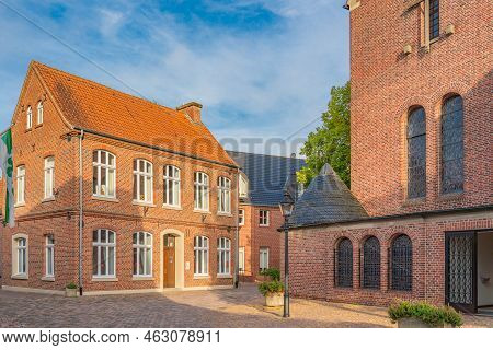 Suedlohn, Germany - September 07.2022: Suedlohn Town View With Old Buildings In The Germnan Westphal