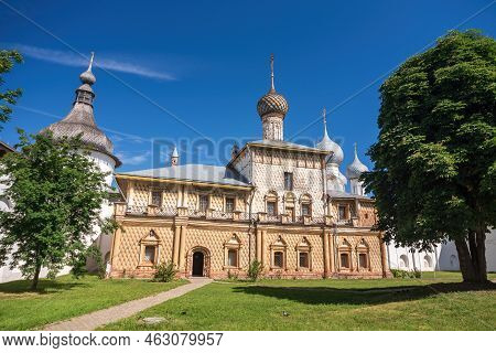 Church Of The Icon Of The Mother Of God Hodegetria In The Rostov Kremlin, Russia.