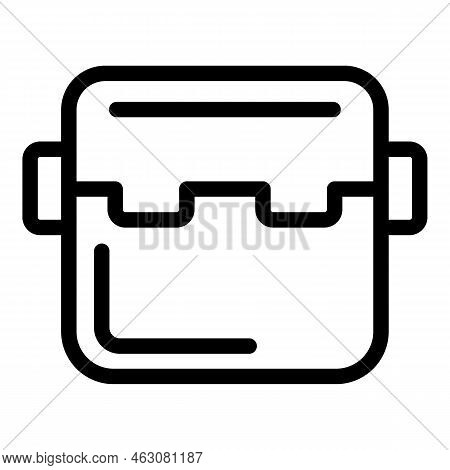 Tool Box Icon Outline Vector. Case Kit. Carpenter Equipment