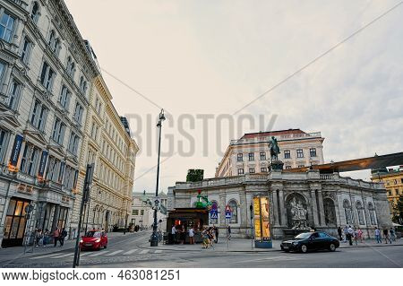 Vienna, Austria - May 17, 2022: The Albertina Is A Museum In The Innere Stadt Of Vienna, Austria.