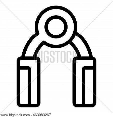 Athletic Espander Icon Outline Vector. Sport Tracker. Band Power