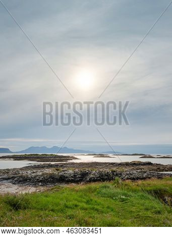 Summer Sunset At Camusdurach Beach,west Highland Coast Of Scotland,