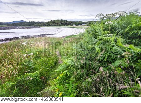 Wild Pathway Leading Into Traigh Beach,arisaig,lochaber, Inverness-shire,scotland,uk.
