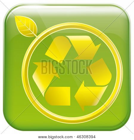 Vektorové app ikonu a piktogram resycling pro webové aplikace