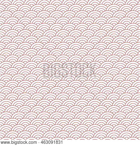 Chinese Seamless Pattern, Oriental Background For New Year