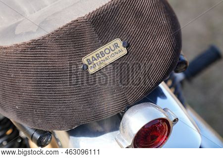 Bordeaux , Aquitaine  France - 06 10 2022 : Triumph Barbours International Brand Text Sign And Logo 