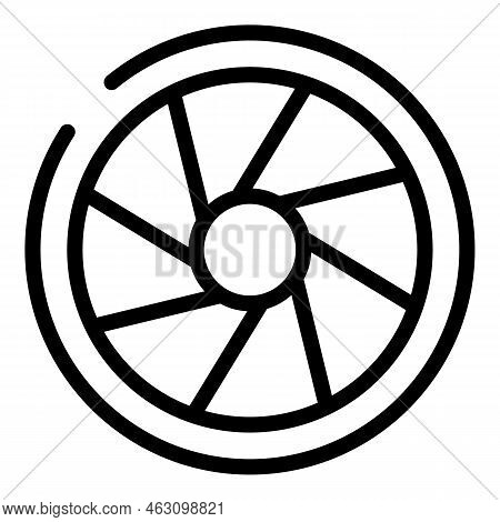 Eye Shutter Icon Outline Vector. Laser Correction. Health Drop