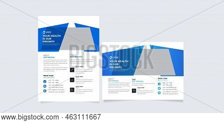 Health Business Flyer Design For A Report And Medical Brochure Design