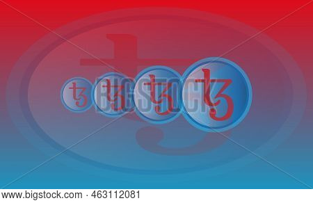 Tezos-xtz Virtual Currency Images. 3d Illustration. Coin Logo.