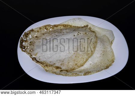 Closeup Image Of Kerala Special Breakfast Palappam Or Appam