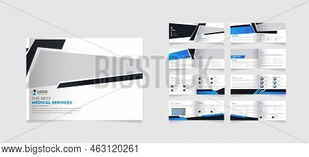 16 Page Landscape Medical Health Care Dental Corporate Business Brochure And Annual Report Design