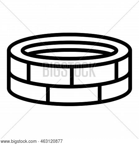 Desert Mell Icon Outline Vector. Arab Bedouin. Arabian Landscape