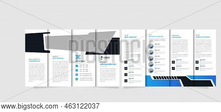 Professional Medical Clinic, Healthcare, Modern Treatment Fourfold  Business Brochure Design