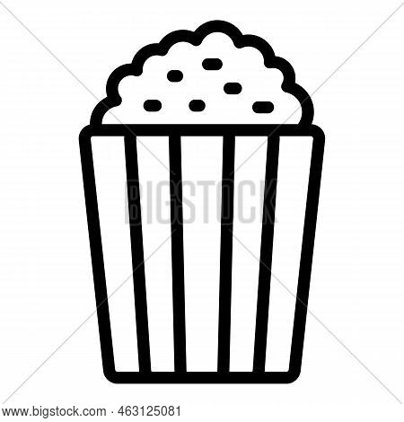 Cinema Popcorn Icon Outline Vector. Car Drive. Air Show