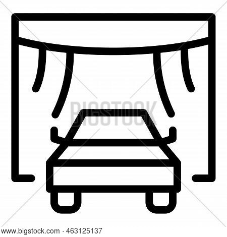 Public Parking Cinema Icon Outline Vector. Car Screen. Air Scene
