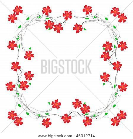 Floral Dekorrahmen