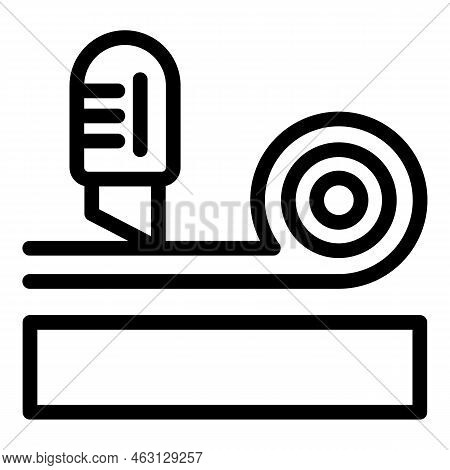 Cut Laminate Icon Outline Vector. Tile Floor. Home Interior