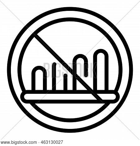 Signal Lost Connection Icon Outline Vector. Internet Error. Computer Connect
