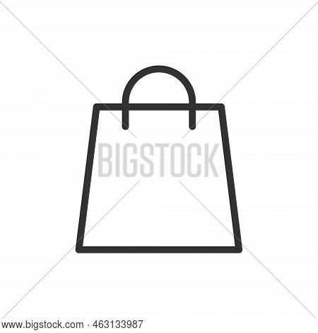 Shopping Bag Outline Vector Icon Shopping Bag Stock Vector Icon For Web, Mobile App And Ui Design