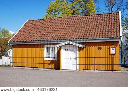 Asgardstrand, Norway - May 1, 2015: Edvard Munch's House, Inside The House Is A Museum.