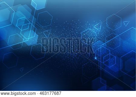 Modern Business Background With Blue Abstract Shapes Vector Design Illustration