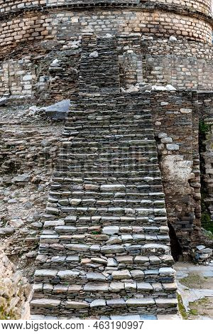The Main Entrance Or Stairs To The Stupa