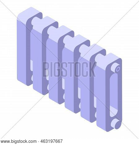 Calorifer Icon Isometric Vector. Home Renovation. Wall Repair