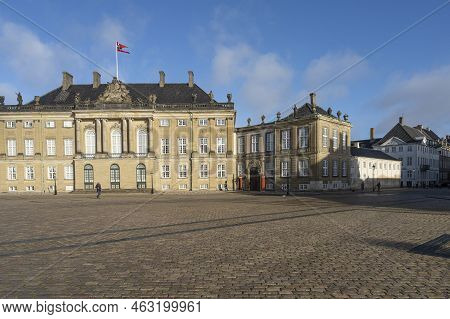 Copenhagen, Denmark. October 2022. Outdoor View Of The Christian Viii's Palace (levetzau's Palace) I