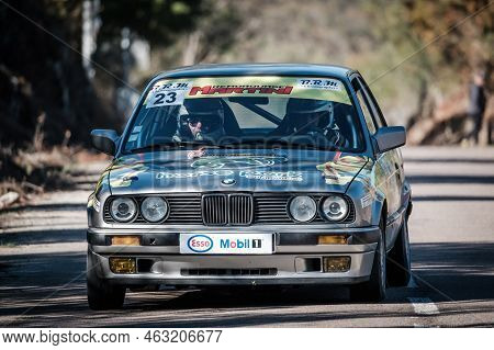 Novella, Corsica, France - 7th October 2022: Dede Papini Competes In A Bmw 325i In The 2022 Tour De 