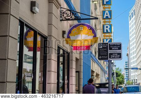 New Orleans, La - October 8: Two Chicks Cafe On Gravier Street In The Central Business District On O