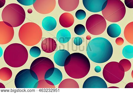 2d Colorful Floral Seamless Pattern With Exotik Leaves