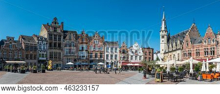 Dendermonde, East Flanders Region, Belgium - 08 28 2021 Extra Large Panoramic View