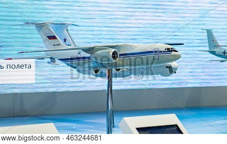 August 30, 2019, Moscow Region, Russia. A Mock-up Of The Russian Ilyushin Il-276 Multi-purpose Trans