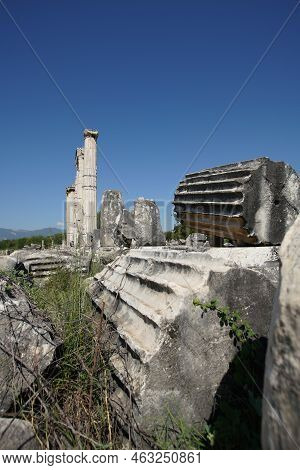 Temple Of Aphrodite In Aphrodisias Ancient City In Geyre, Aydin, Turkiye