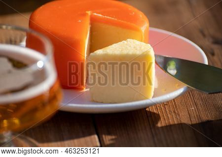 Food And Drink Pairing, Apple Cider Produced On Organic Farm From Bio Apples In Normandy, France And